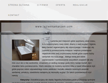 Tablet Screenshot of lazienkamarzen.com